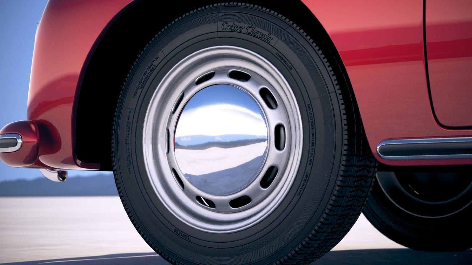 Porsche 356 Speedster 1955 3D model_14