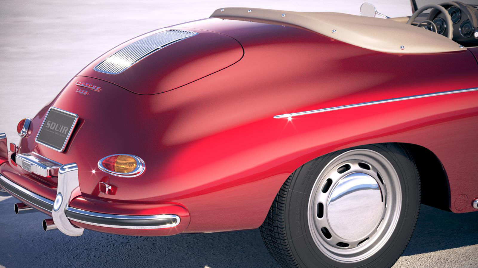 Porsche 356 Speedster 1955 3D model_3