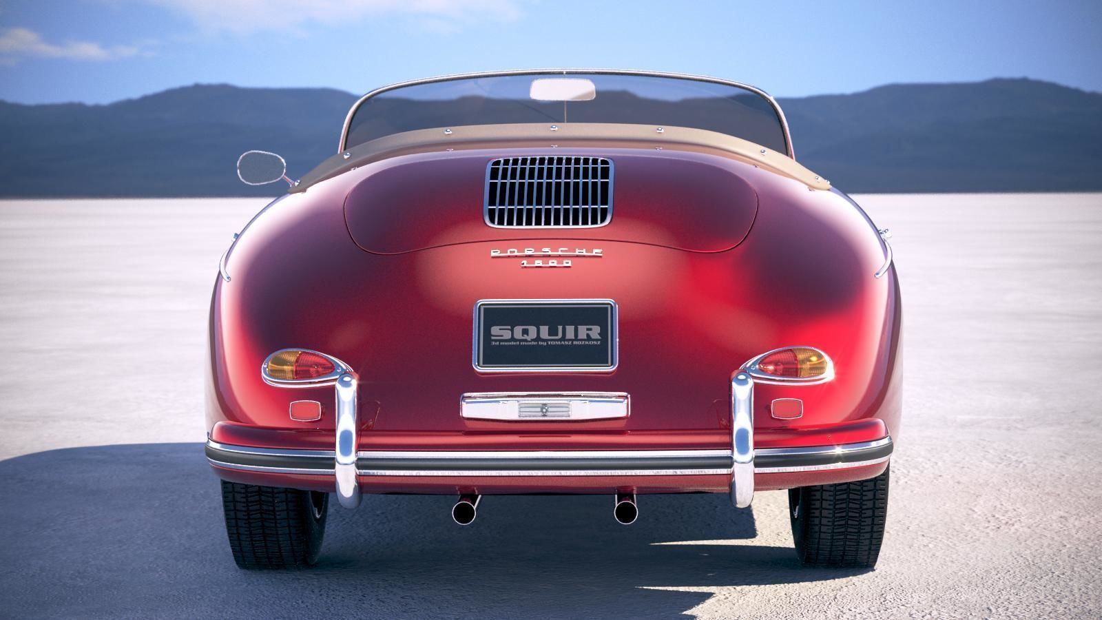 Porsche 356 Speedster 1955 3D model_10
