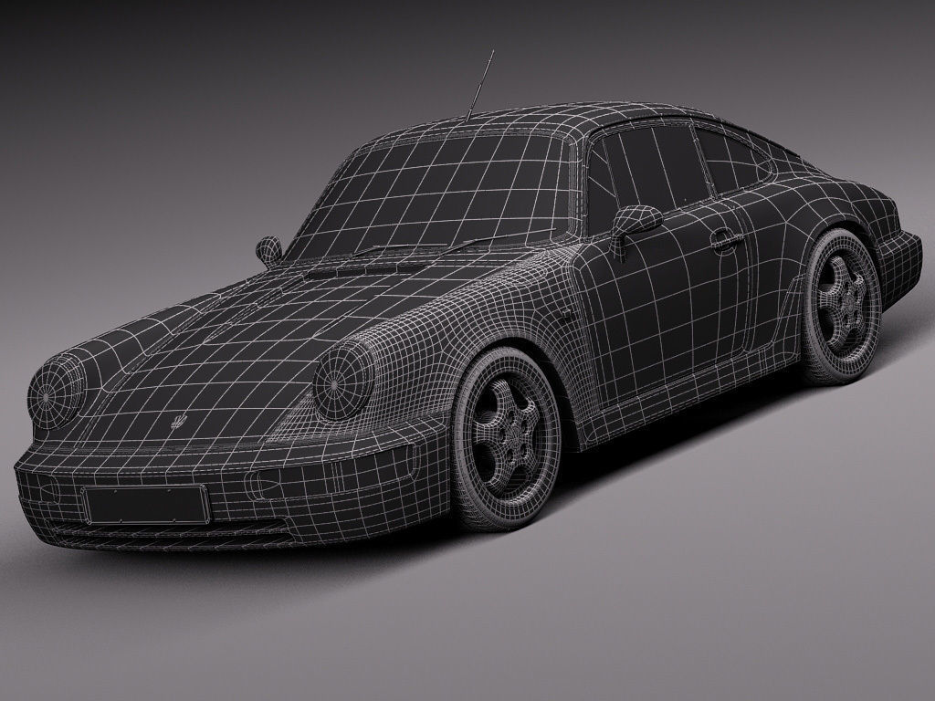 Porsche 911 964 Carrera 1990 3D model_20