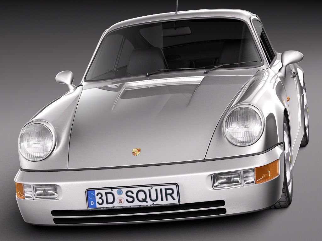 Porsche 911 964 Carrera 1990 3D model_1