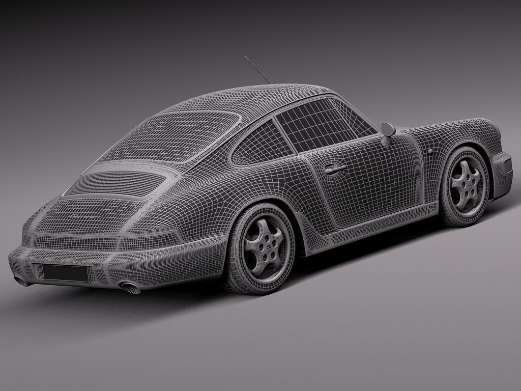 Porsche 911 964 Carrera 1990 3D model_19