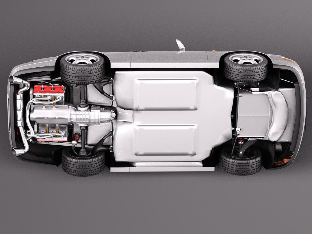 Porsche 911 964 Carrera 1990 3D model_13