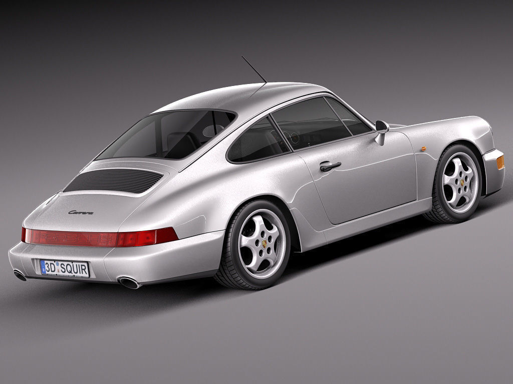Porsche 911 964 Carrera 1990 3D model_4