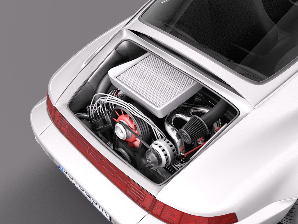 Porsche 911 964 Carrera 1990 3D model_12