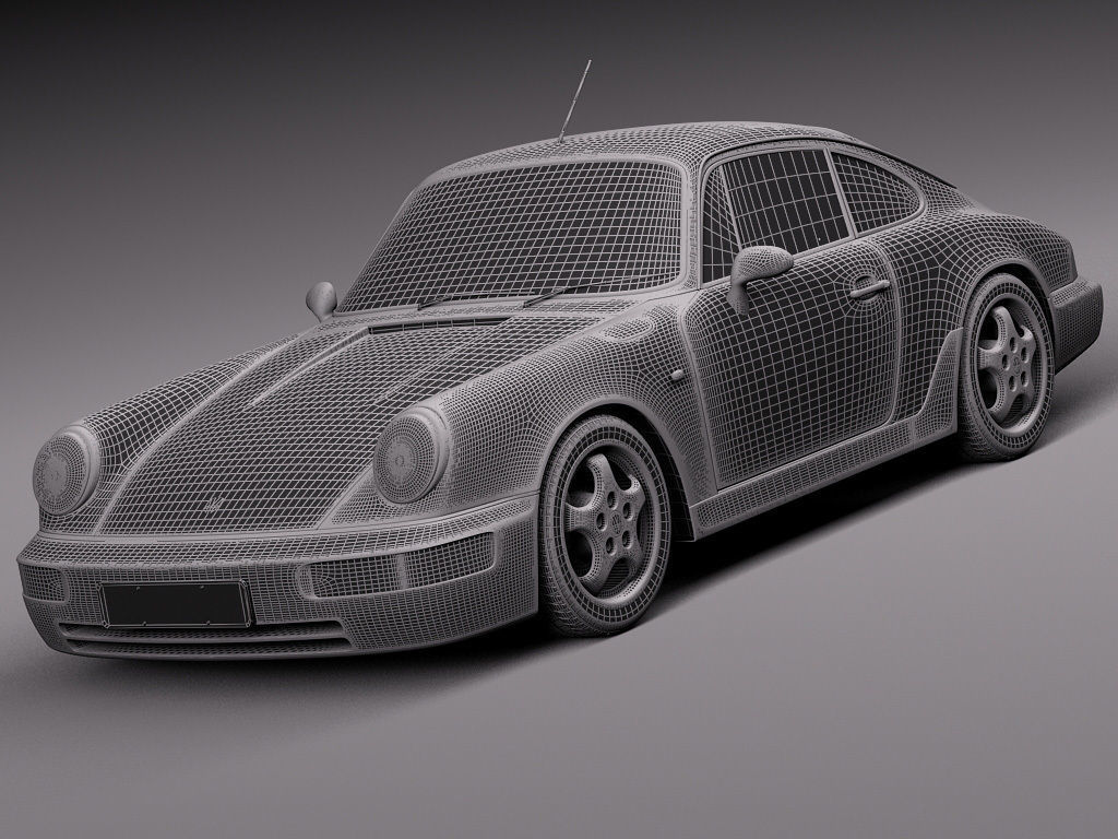 Porsche 911 964 Carrera 1990 3D model_18