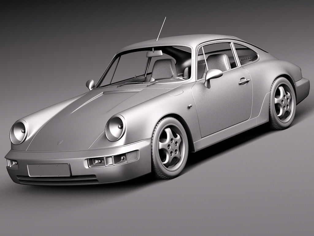 Porsche 911 964 Carrera 1990 3D model_14
