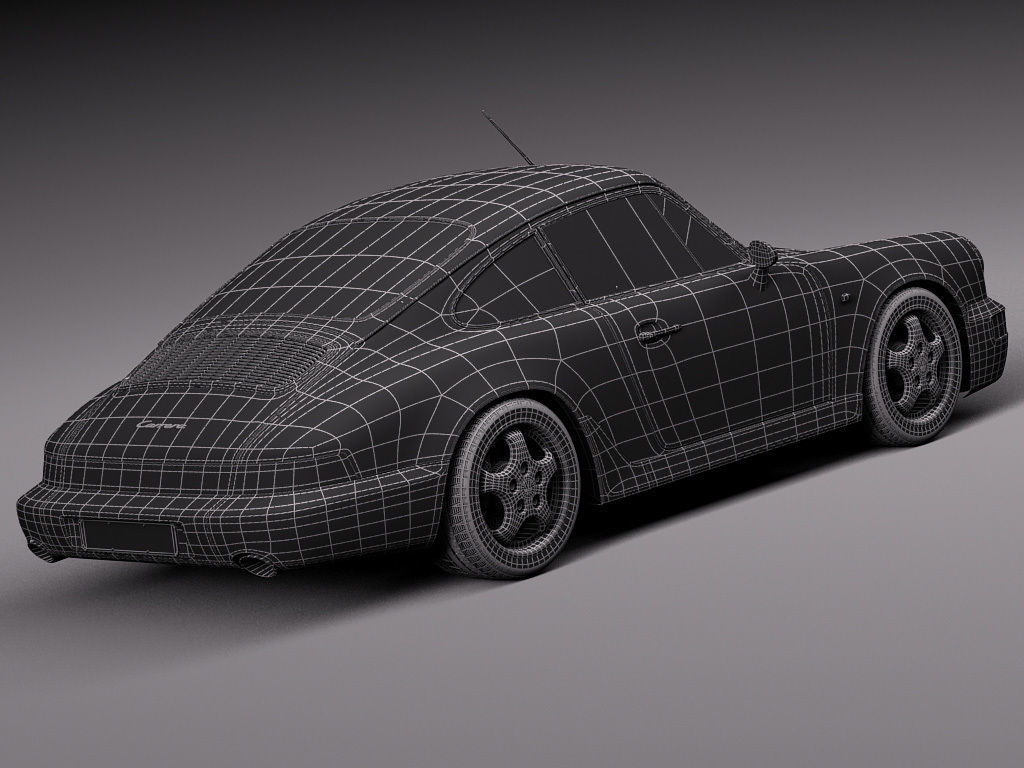 Porsche 911 964 Carrera 1990 3D model_21