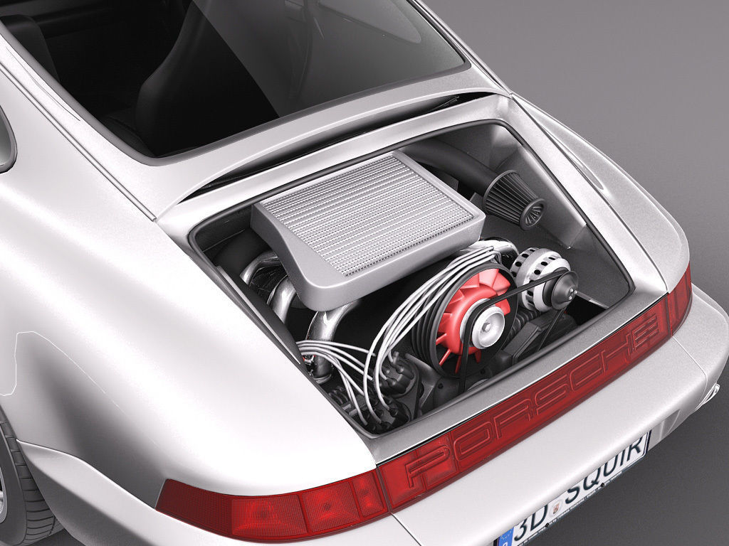 Porsche 911 964 Carrera 1990 3D model_11