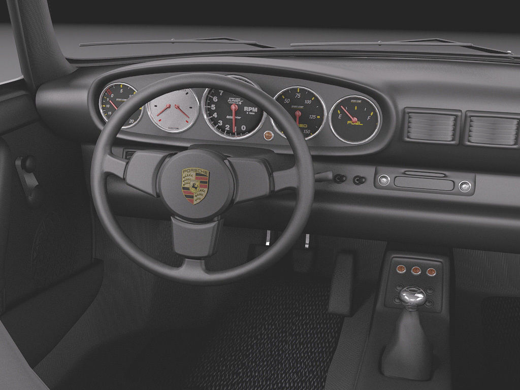 Porsche 911 964 Carrera 1990 3D model_9