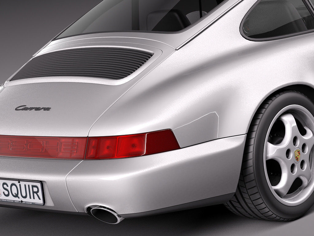 Porsche 911 964 Carrera 1990 3D model_3