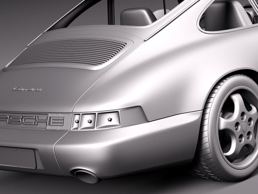 Porsche 911 964 Carrera 1990 3D model_16