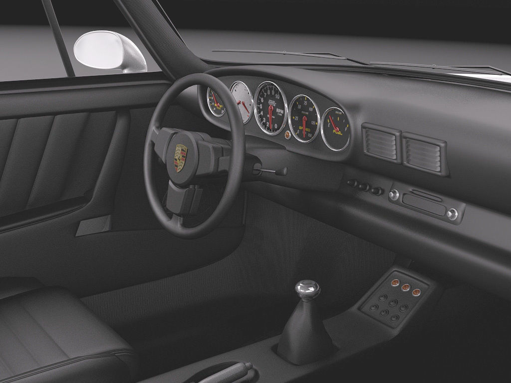 Porsche 911 964 Carrera 1990 3D model_8