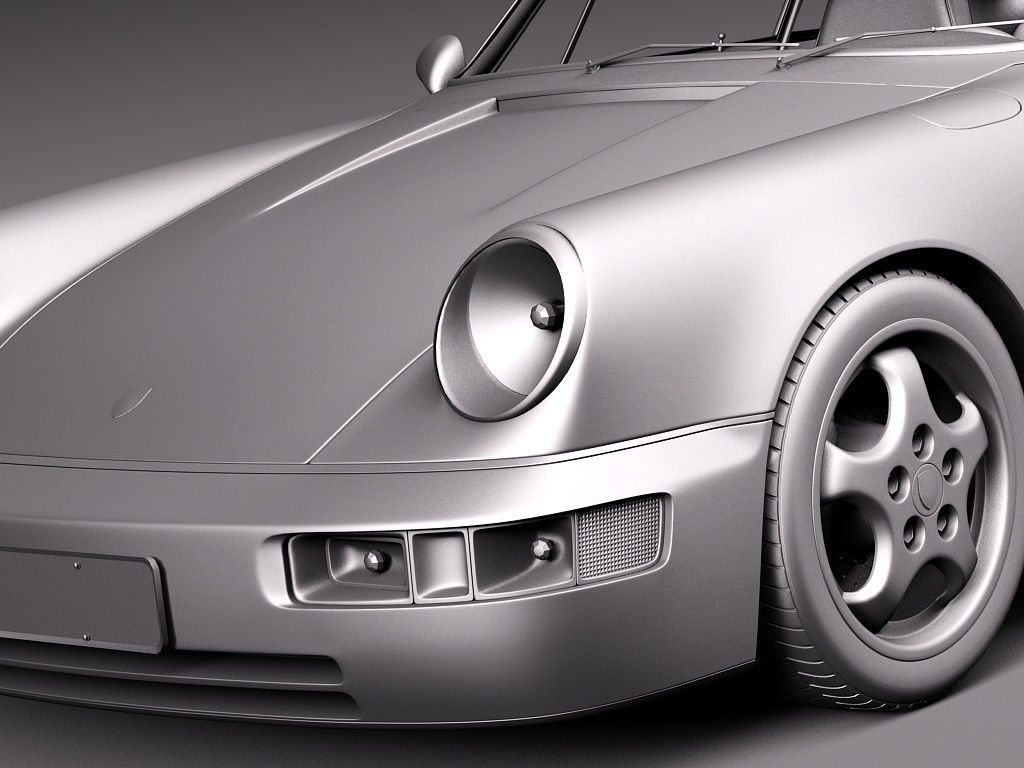 Porsche 911 964 Carrera 1990 3D model_15