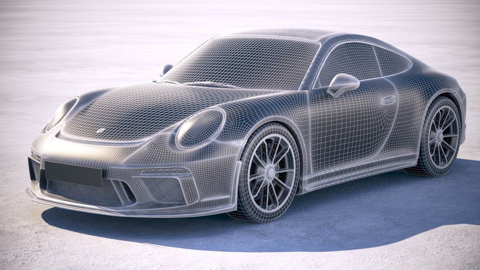 Porsche 911 GT3 Touring 2018 3D model_20