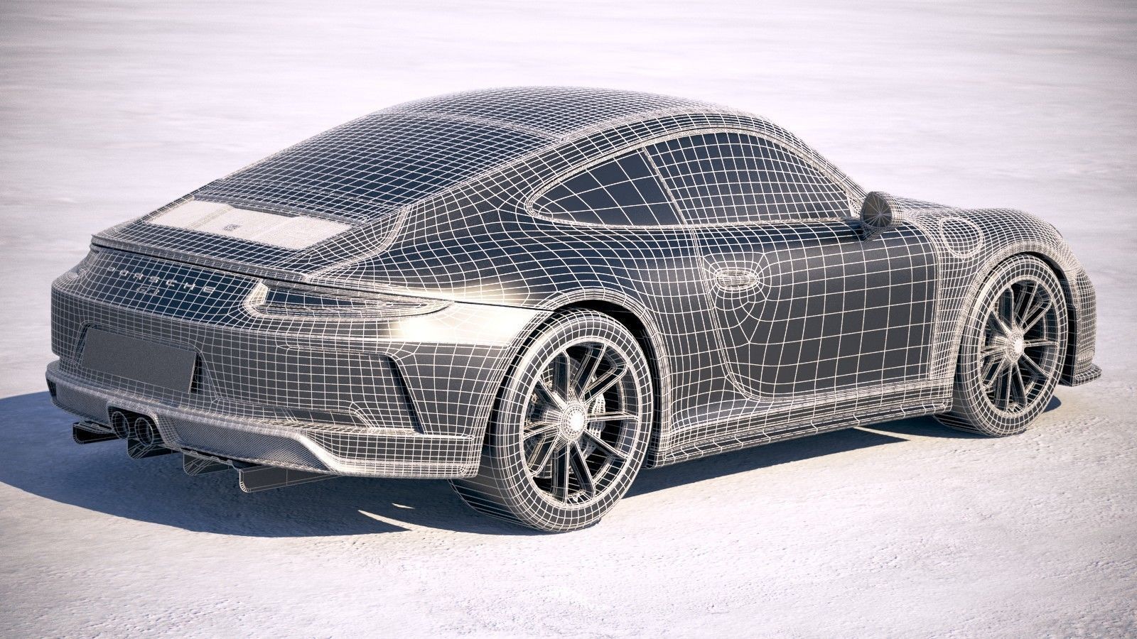 Porsche 911 GT3 Touring 2018 3D model_23