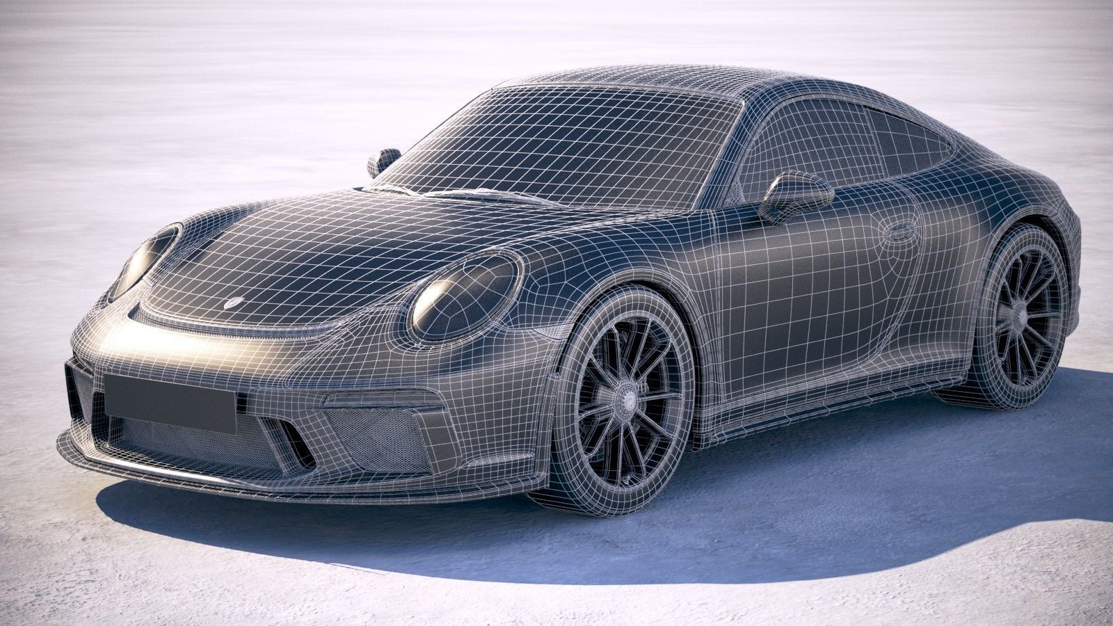 Porsche 911 GT3 Touring 2018 3D model_22