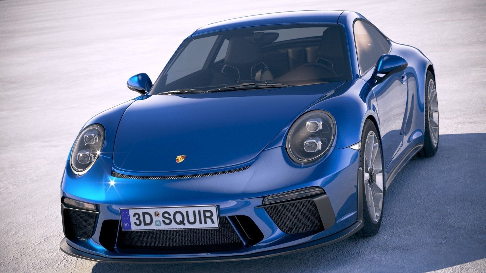 Porsche 911 GT3 Touring 2018 3D model_1