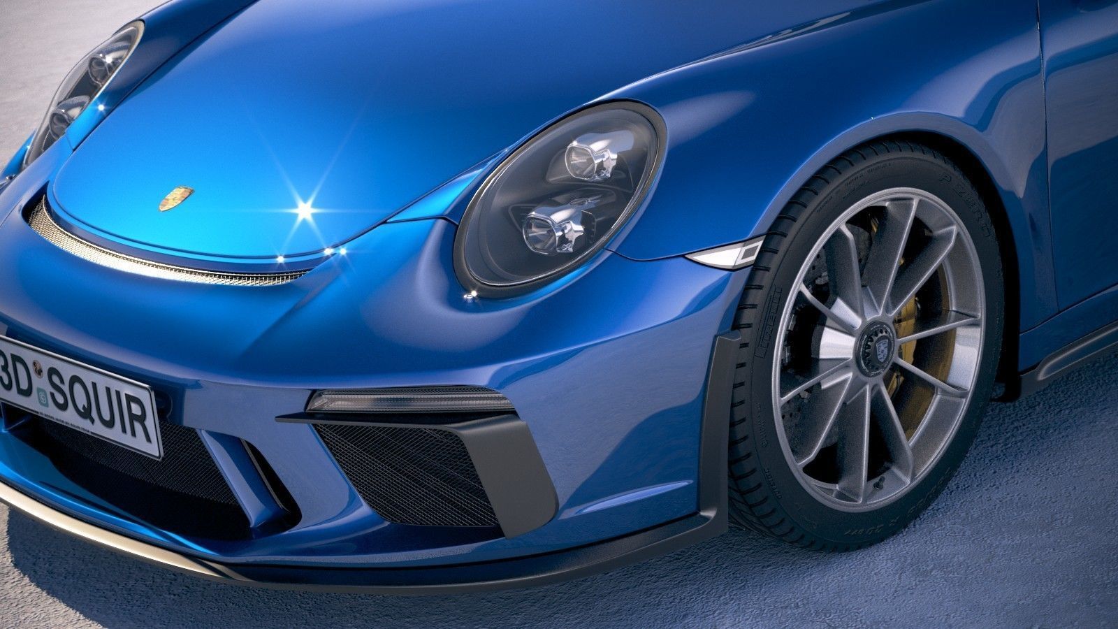 Porsche 911 GT3 Touring 2018 3D model_2