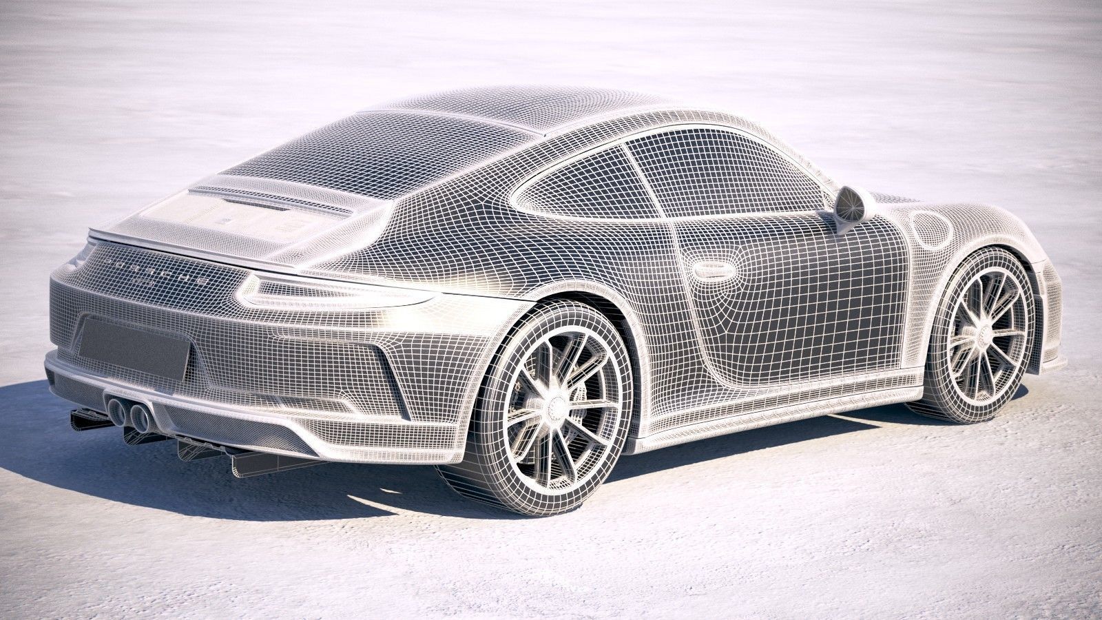 Porsche 911 GT3 Touring 2018 3D model_21