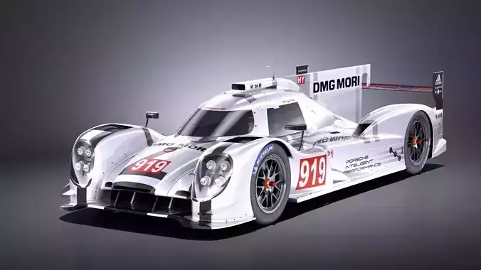 Porsche 919 Hybrid 2016 VRAY 3D model
