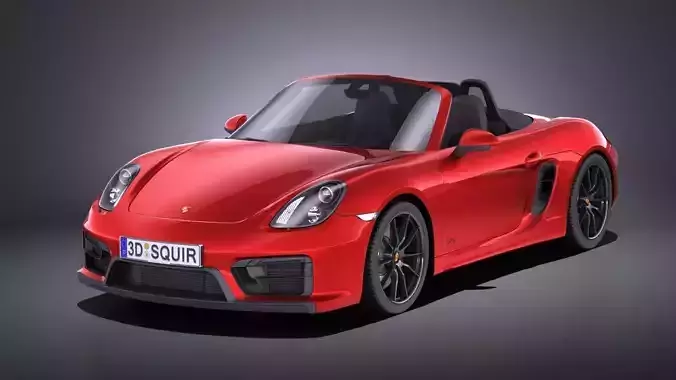 Porsche Boxster GTS 2017 VRAY