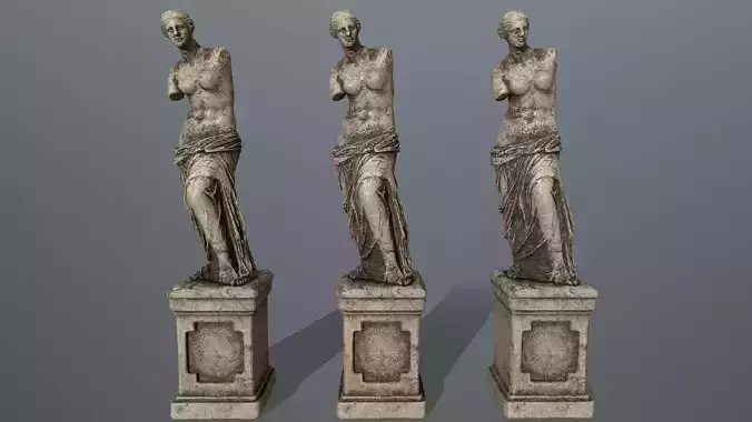 Venus  de  Milo Low-poly 3D model