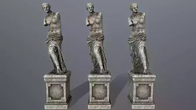 Venus  de  Milo Low-poly 3D model