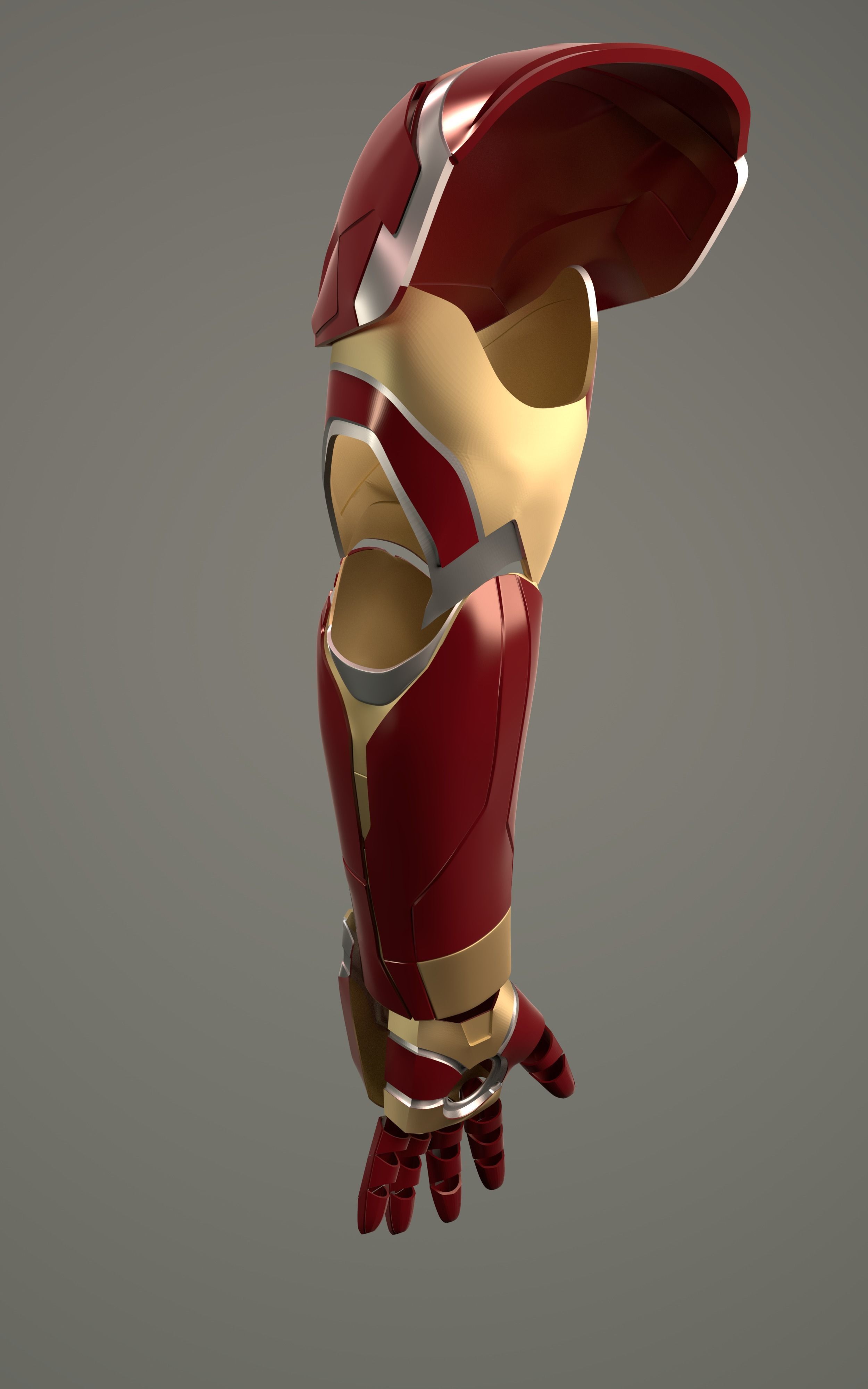 Iron Man Mk46 arm models pack to 3d printing      MK0046 Cosplay Free 3D print model_7