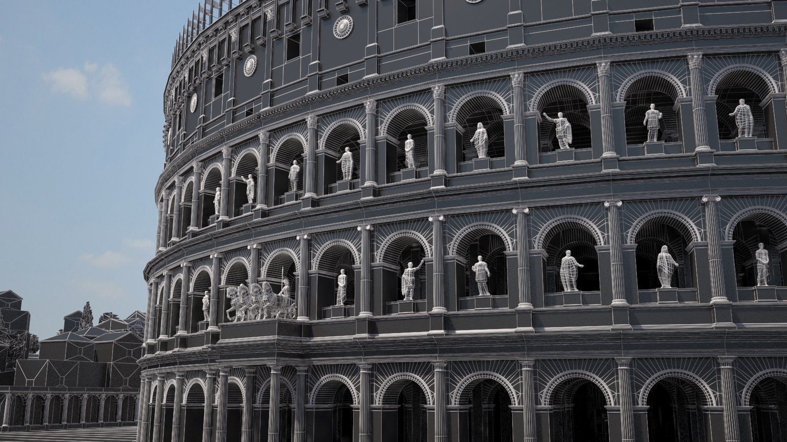 Roman Colosseum High detailed 3D model_20