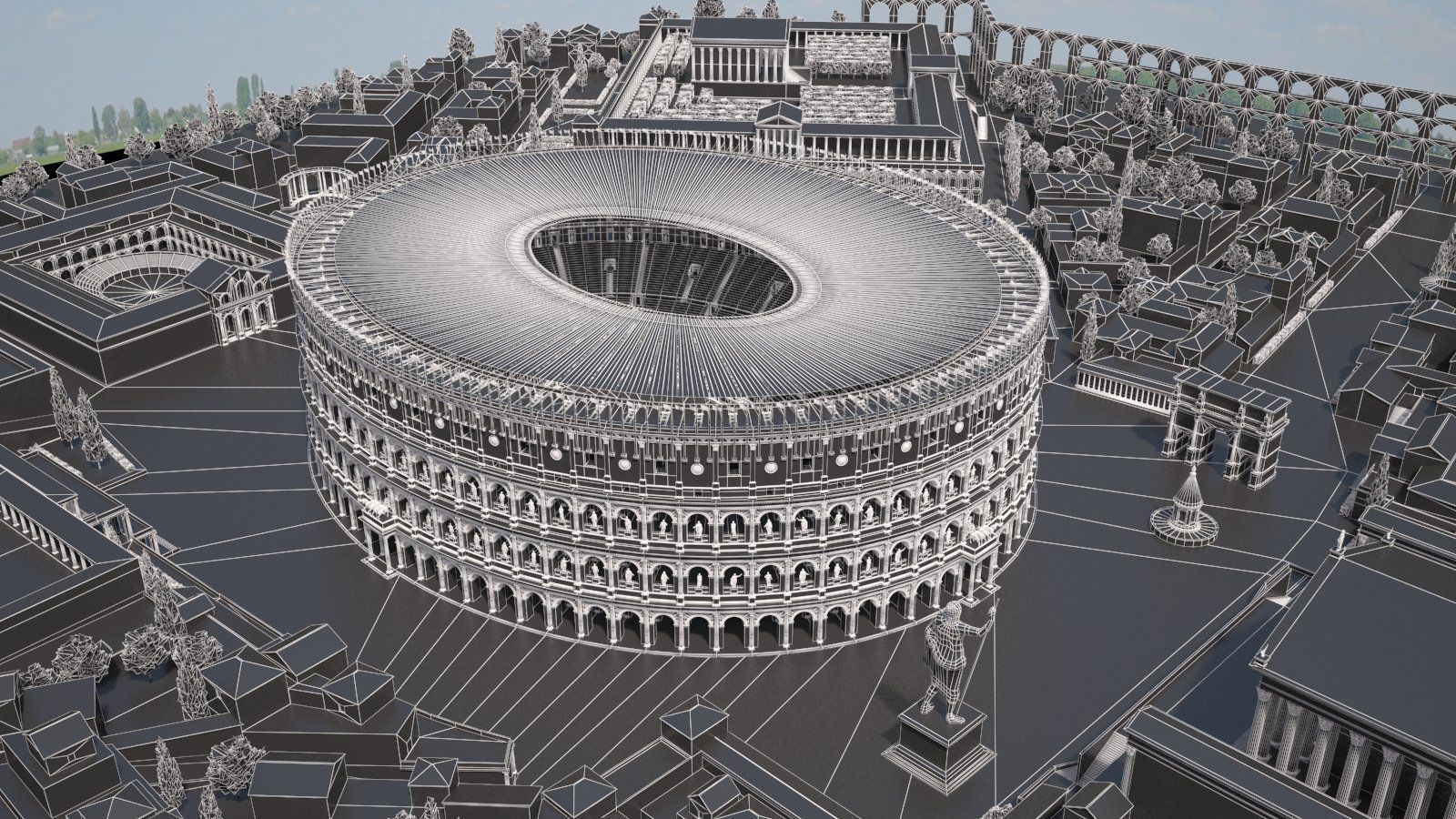 Roman Colosseum High detailed 3D model_18