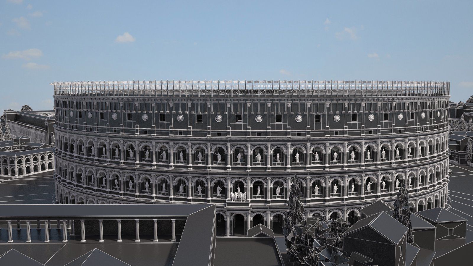 Roman Colosseum High detailed 3D model_19
