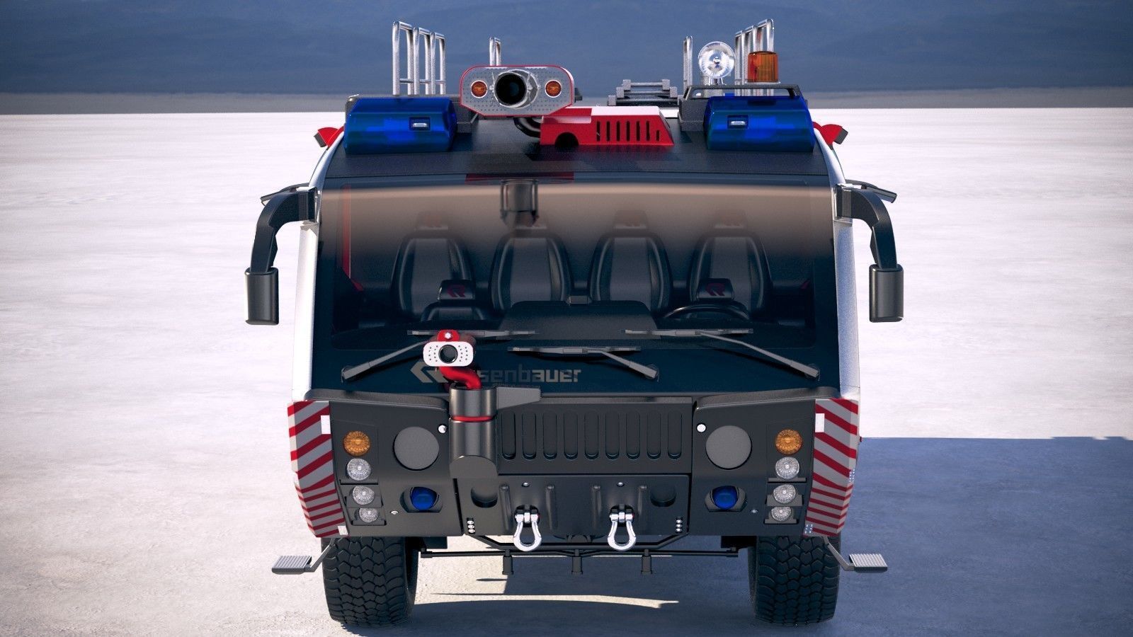 Rosenbauer Panther Firetruck 6x6 3D model_9