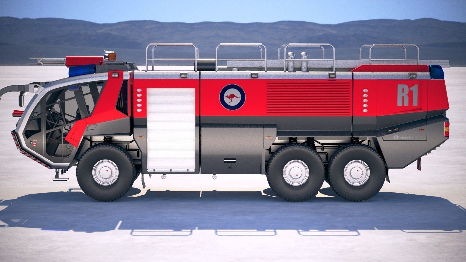 Rosenbauer Panther Firetruck 6x6 3D model_6