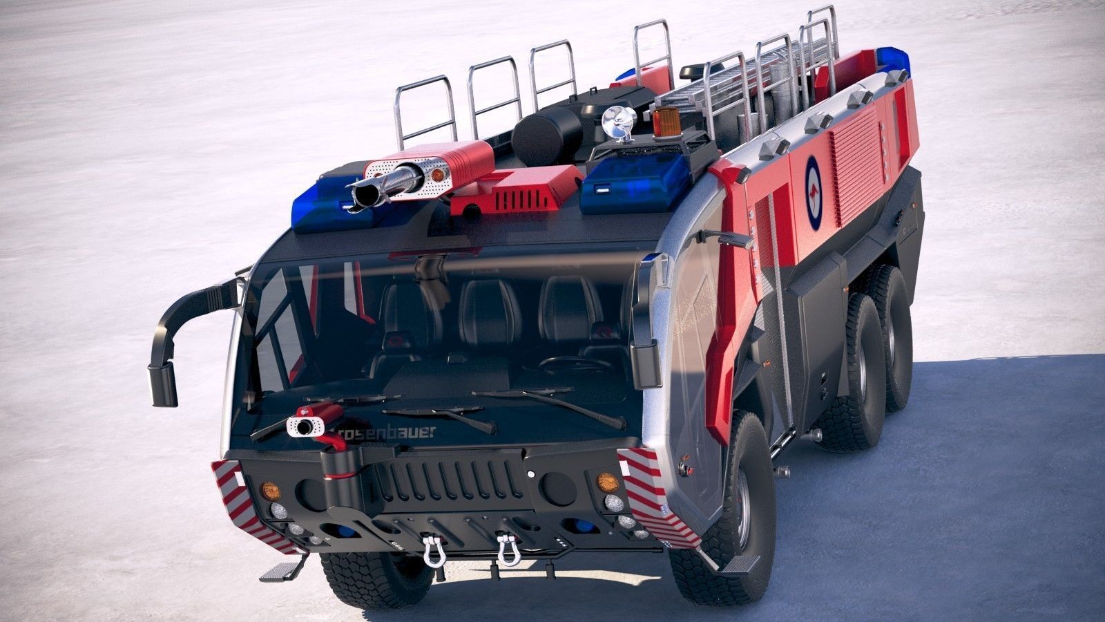 Rosenbauer Panther Firetruck 6x6 3D model_1