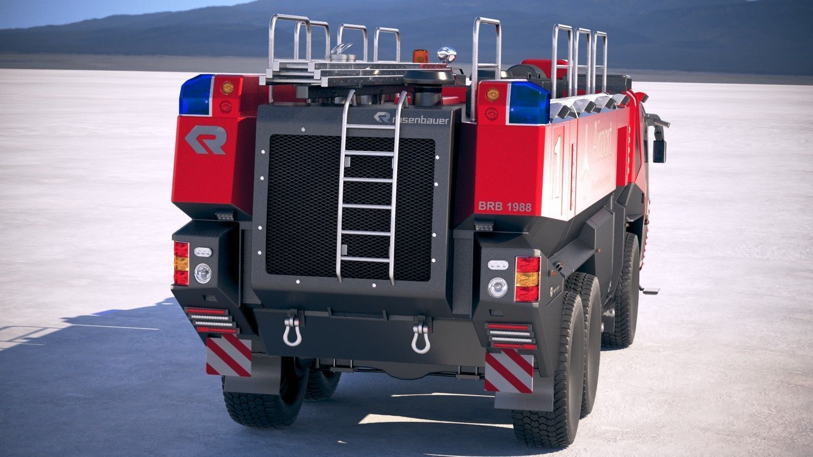 Rosenbauer Panther Firetruck 6x6 3D model_5