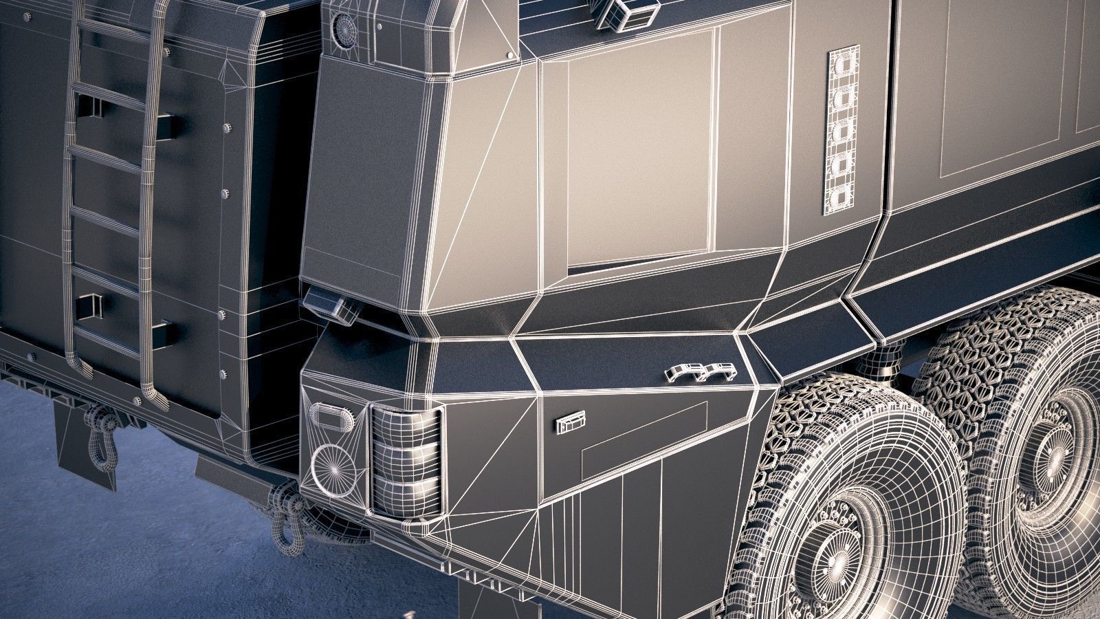 Rosenbauer Panther Firetruck 6x6 3D model_16