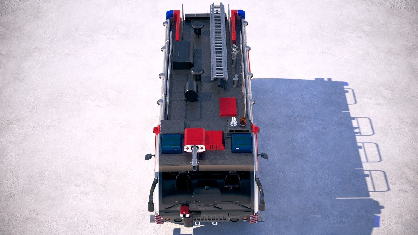 Rosenbauer Panther Firetruck 6x6 3D model_8