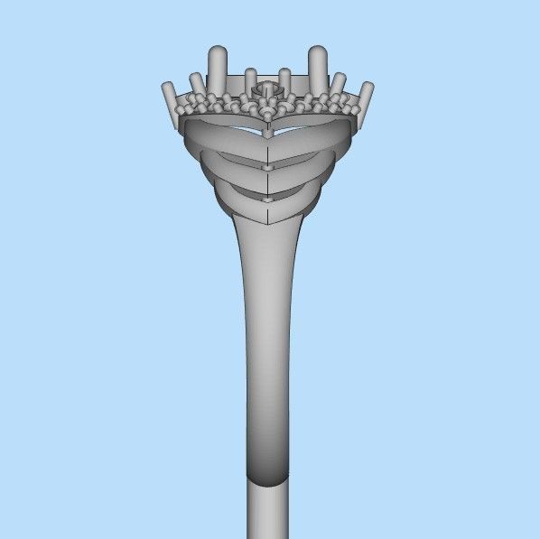 Women design ring with gems 9 3dm stl vintage 3D print model_36