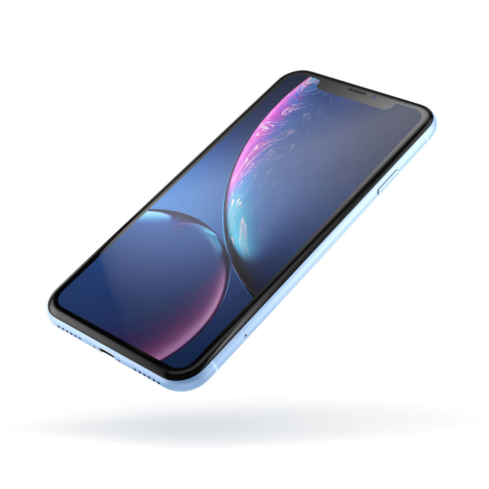 Apple iPhone XR All Colors Black Blue Red Coral White Yellow 3D model_25