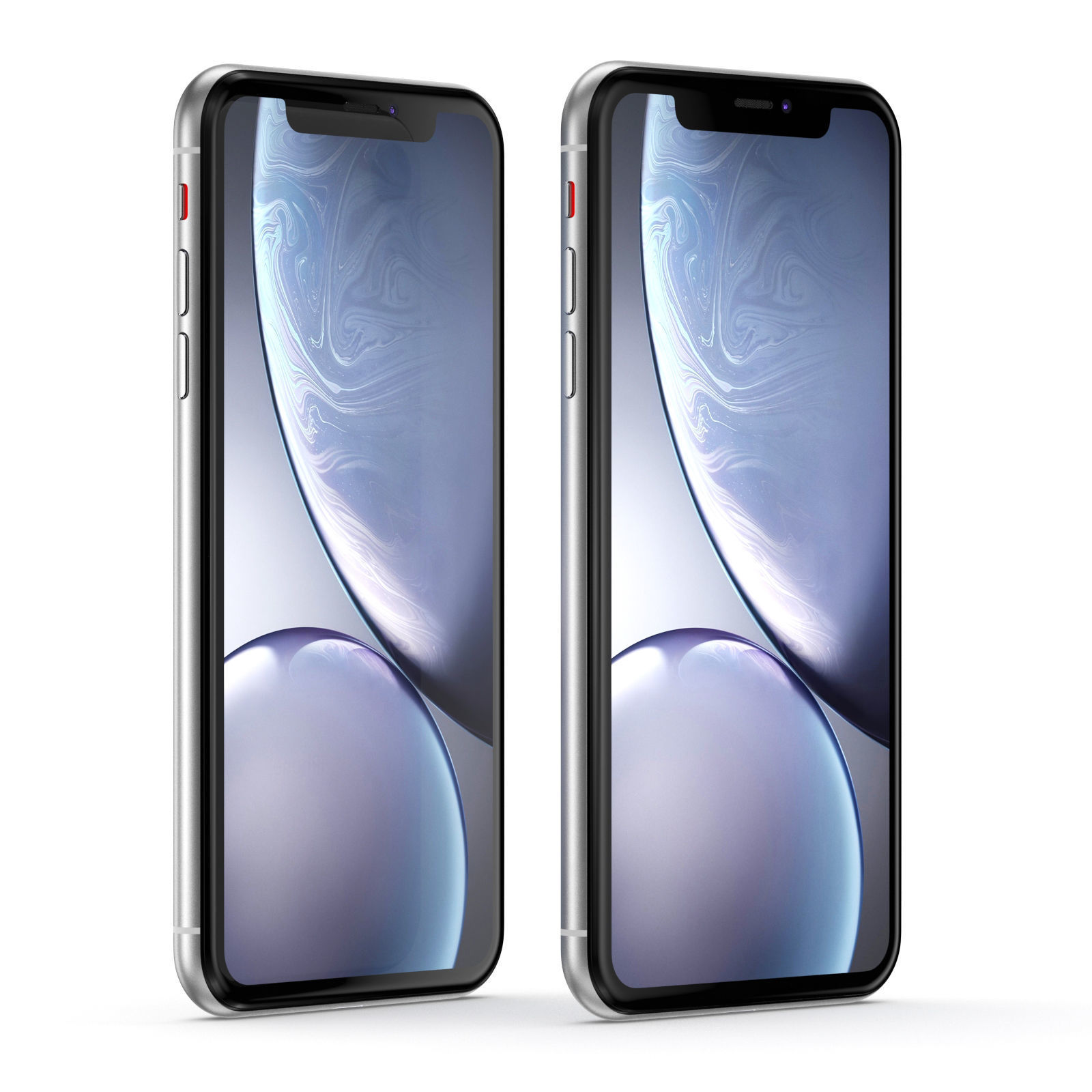 Apple iPhone XR All Colors Black Blue Red Coral White Yellow 3D model_17