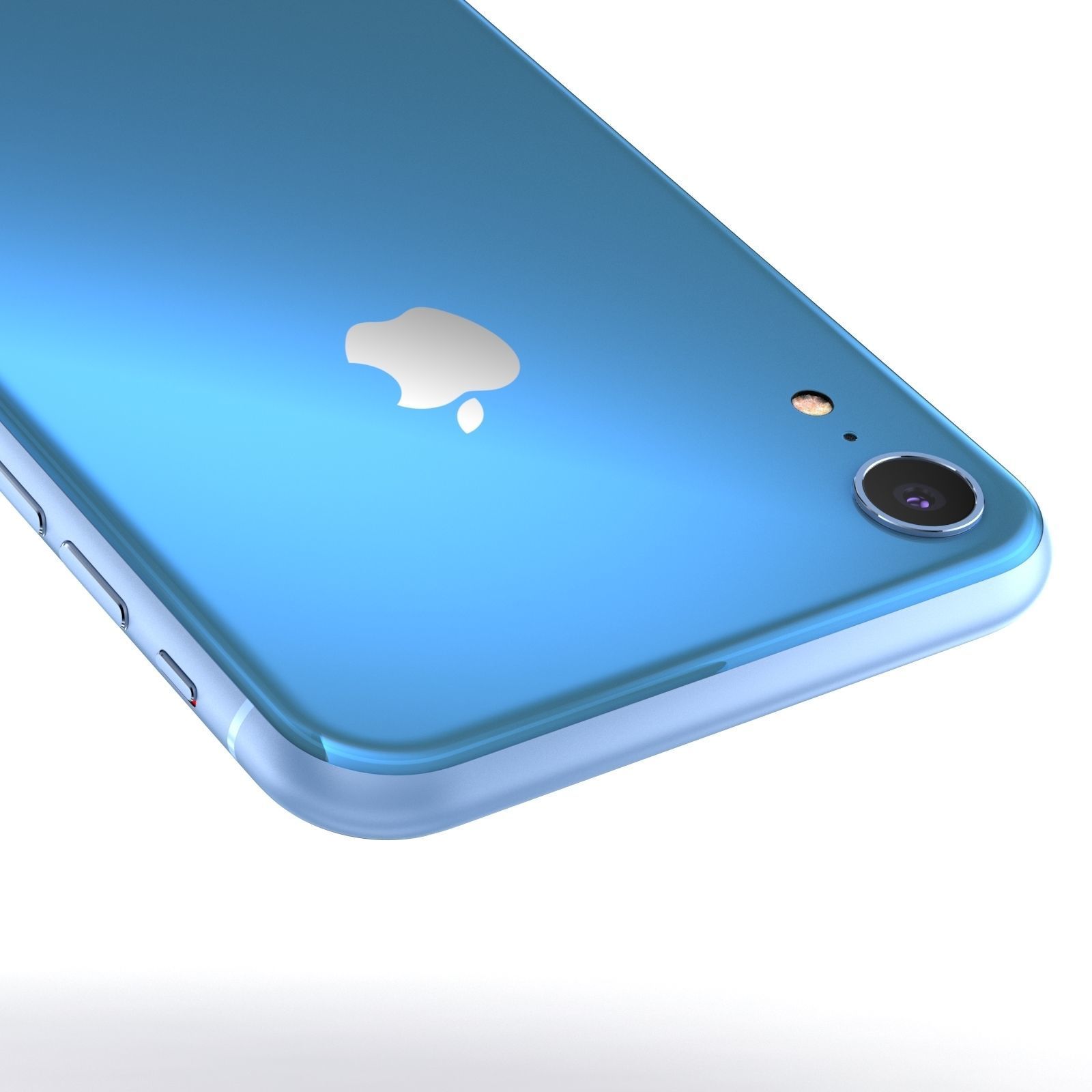 Apple iPhone XR All Colors Black Blue Red Coral White Yellow 3D model_51