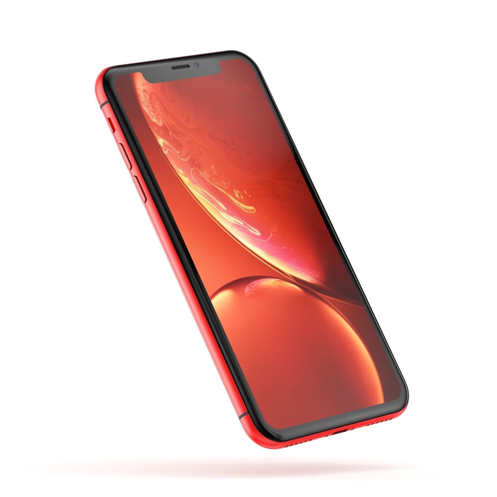 Apple iPhone XR All Colors Black Blue Red Coral White Yellow 3D model_22