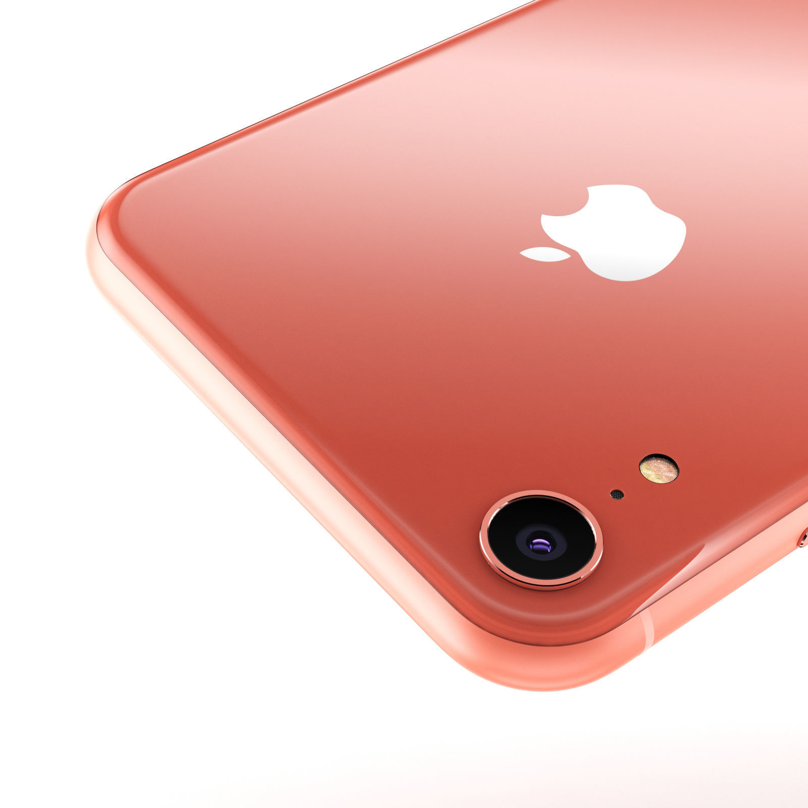 Apple iPhone XR All Colors Black Blue Red Coral White Yellow 3D model_38