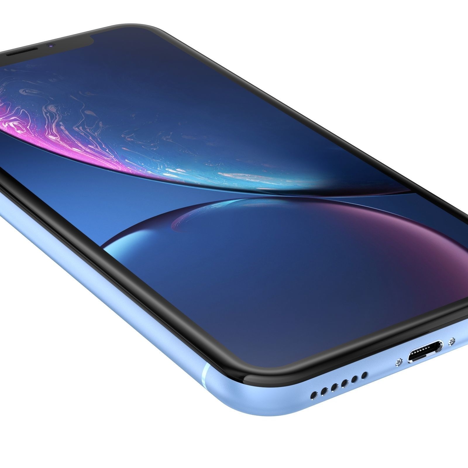 Apple iPhone XR Blue 3D model_8