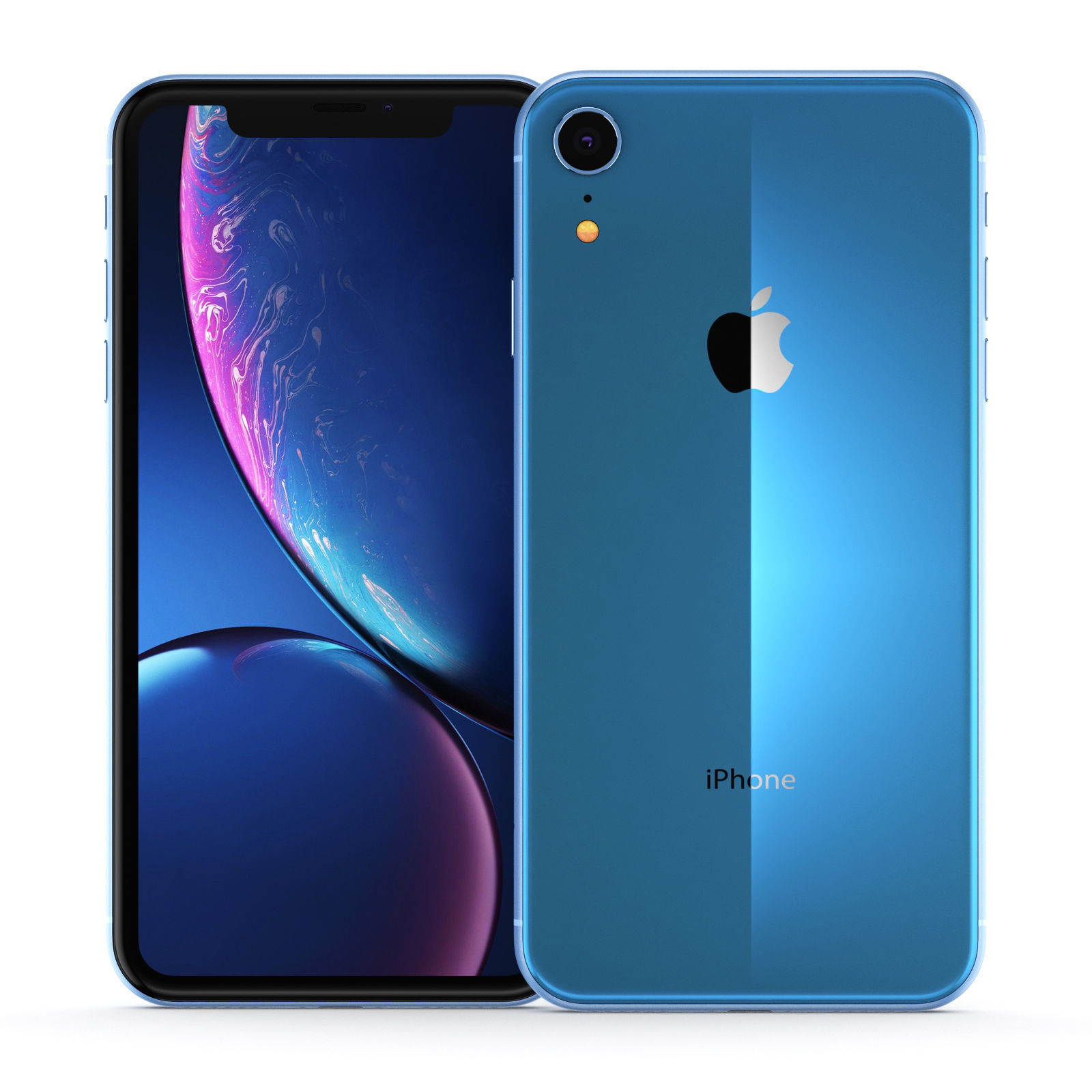 Apple iPhone XR Blue 3D model_1