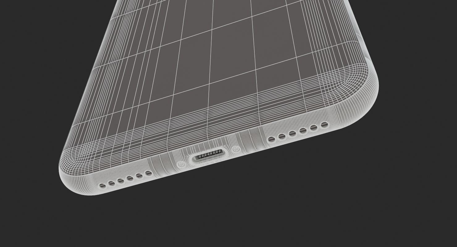 Apple iPhone XR Blue 3D model_18