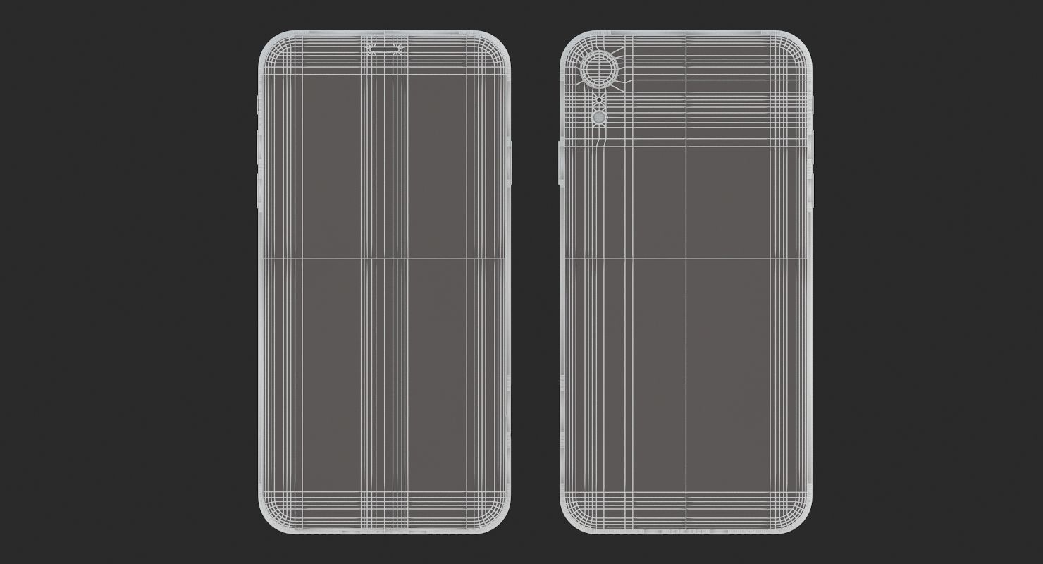 Apple iPhone XR Coral 3D model_11