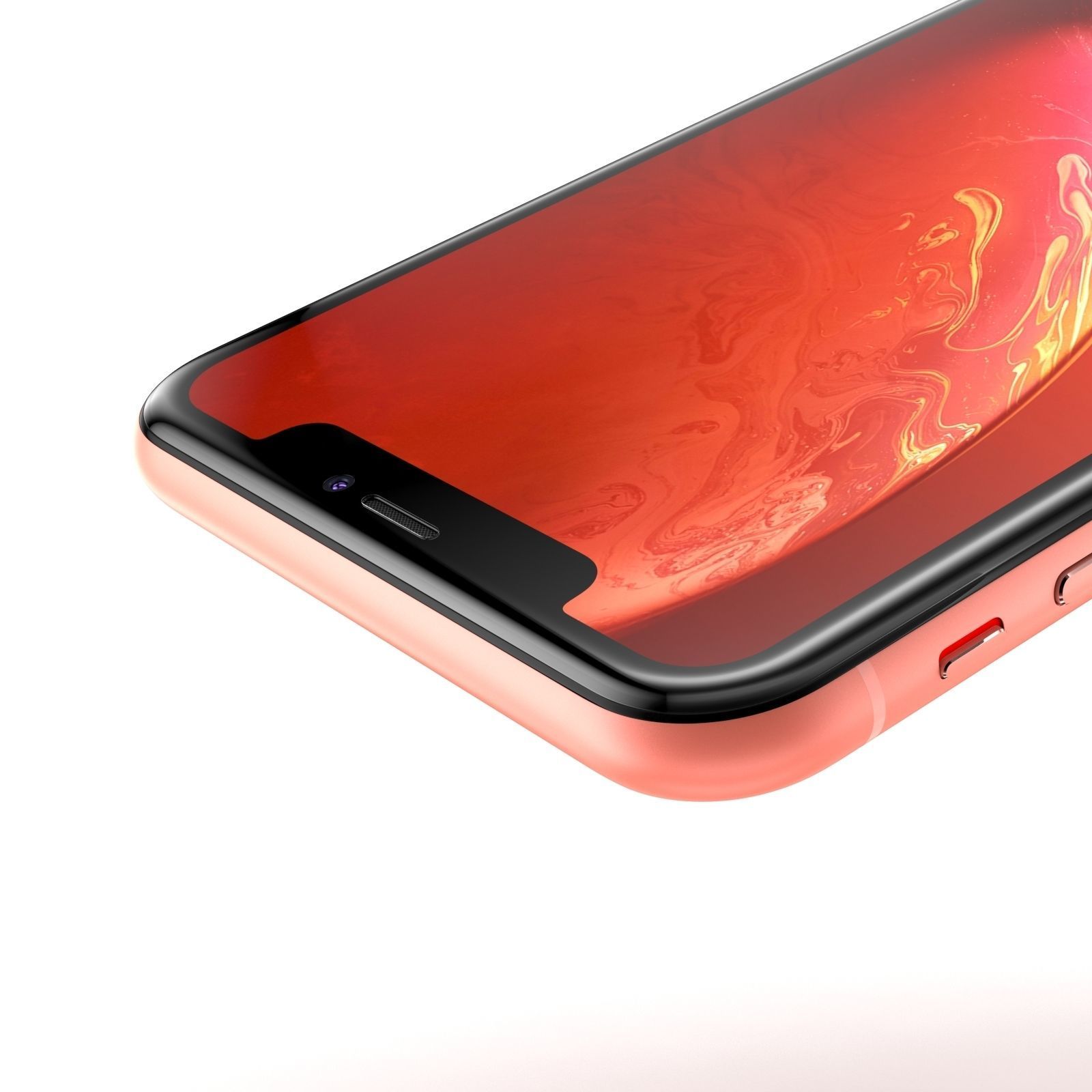 Apple iPhone XR Coral 3D model_8