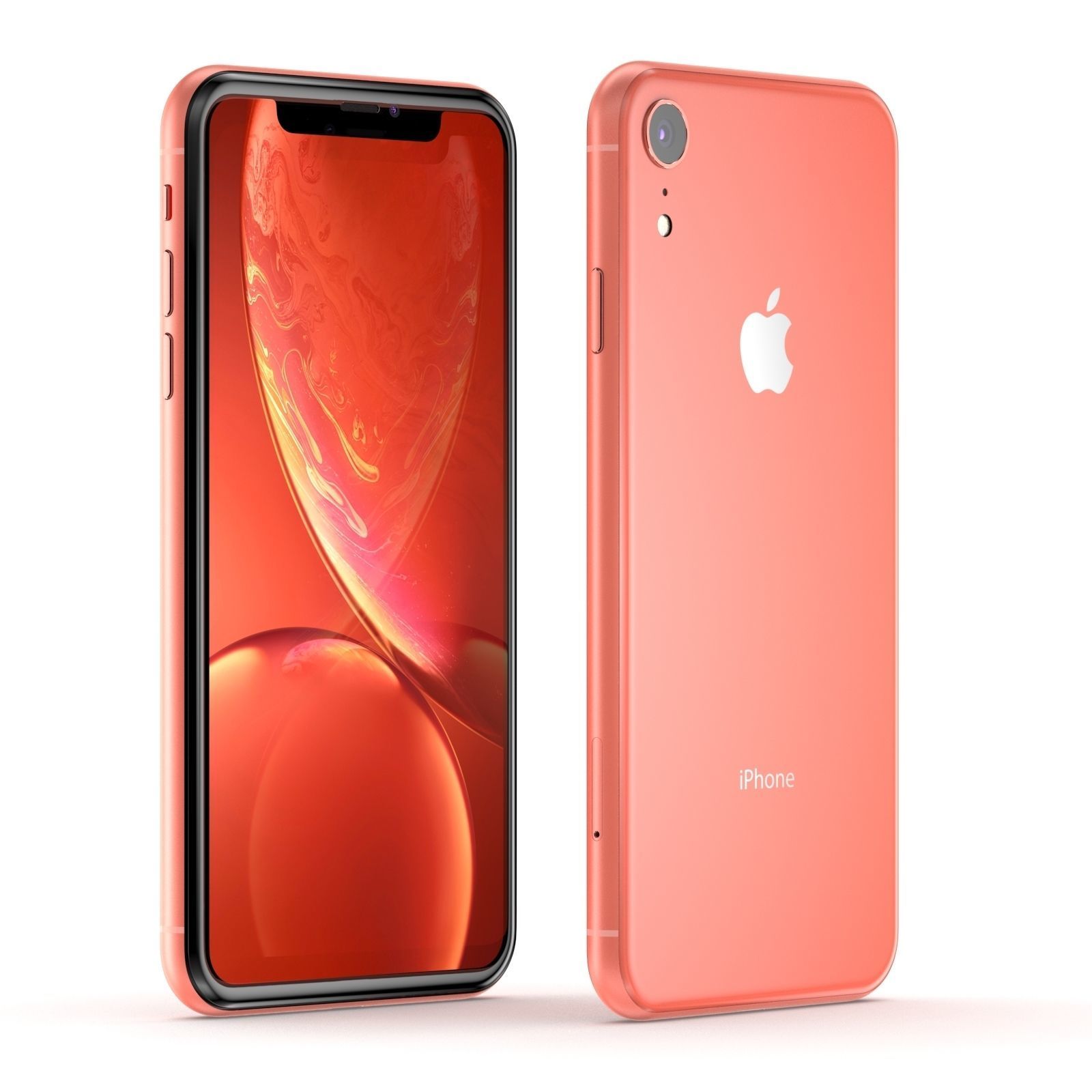 Apple iPhone XR Coral 3D model_2